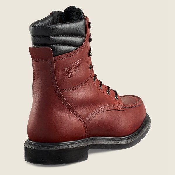 Red Wing Work Boots Burgundy - Red Wing Mens Supersole® - 8-inch Soft Toe - SLARO-8026